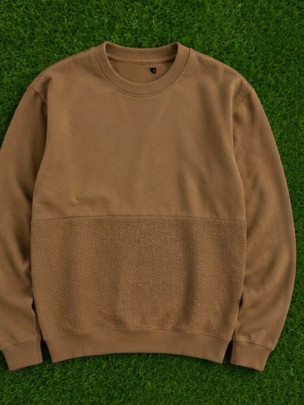 Eighty Eight Men's Crewneck Sweater in Brown